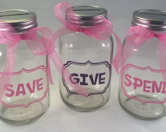 Give Save Spend Jars - Etsy