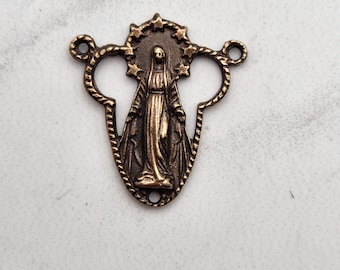 Antique Replica Our Lady and the Stars Rosary Center