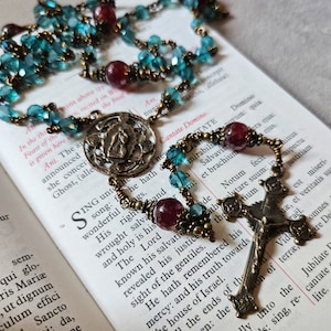 Our Lady of Guadalupe Rosary, Catholic Rosary Beads, Catholic Gifts for Women, Unbreakable Rosary, Rosary Handmade, Heirloom Rosary