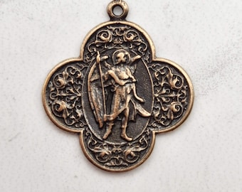 Antique Replica St. Raphael Medal