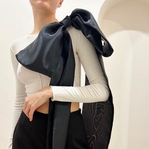 Big Bow Brooch Pin Handmade Bow Pin Prom Dress Lapel Pin Oldmoney Chic Accessory Gift for Her Wedding Party Outfit Accessories