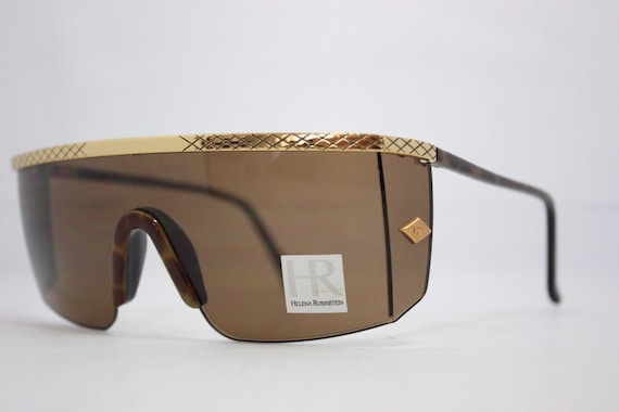 Helena Rubinstein Vintage Sunglasses HR 24 01 Black Gold 61mm MadeinFrance 