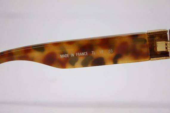 Ted Lapidus Vintage Sunglasses Made inFrance Gold… - image 3