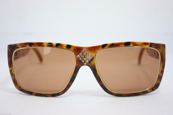 Ted Lapidus Vintage Sunglasses Made inFrance Gold… - image 2