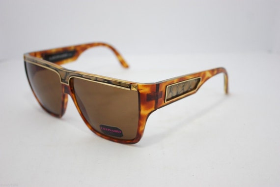 Leonard Vintage Sunglasses Made in France Gold Br… - image 2