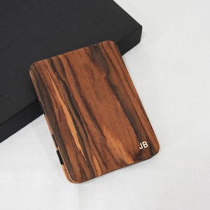 Wooden wallet, credit card wallet, men's wallet, slim wallet, modern design wallet, magic wooden wallet, wooden wallet, Iron wood