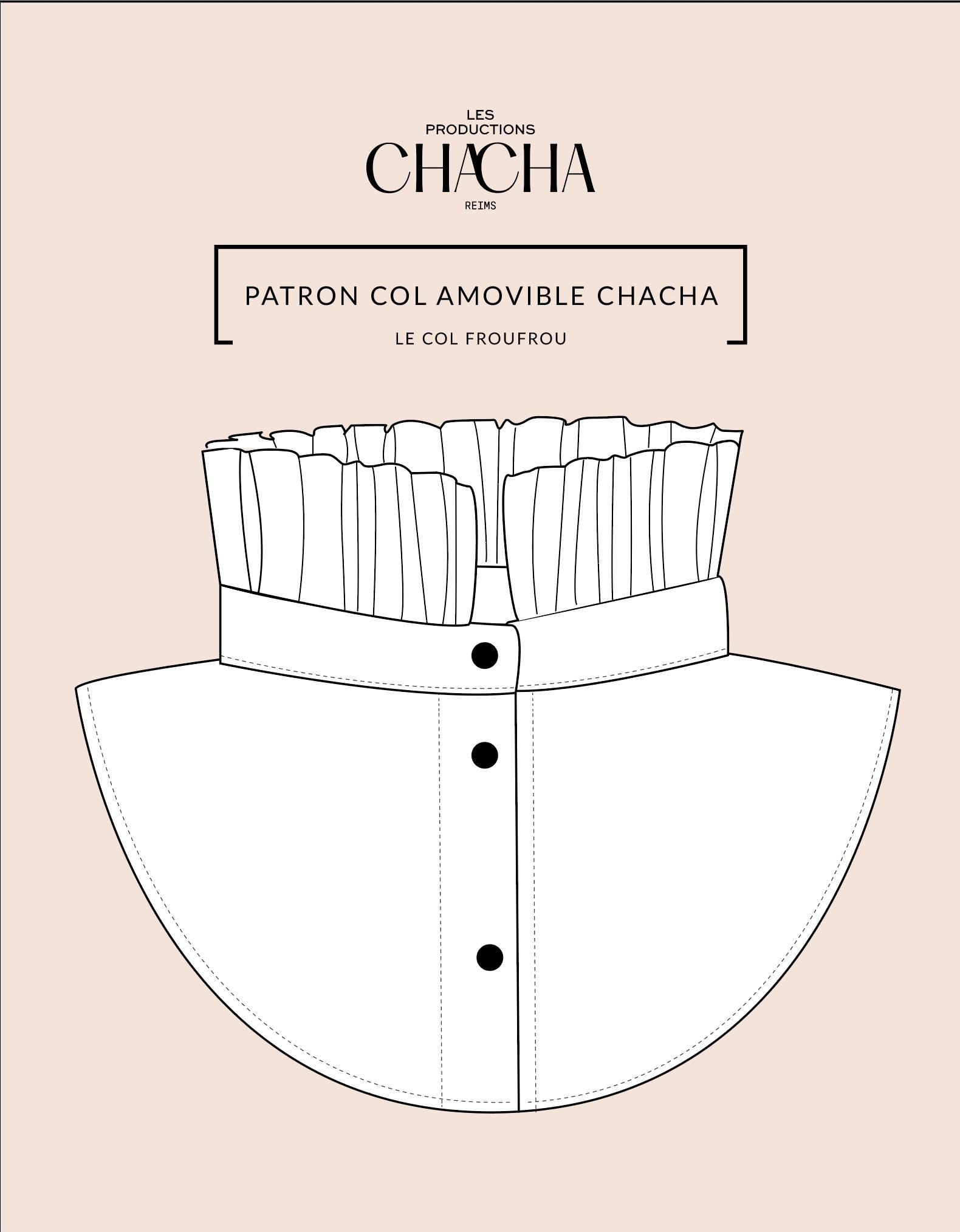 Sewing Pattern Frilly Removable Collar - English & French Pattern - Etsy