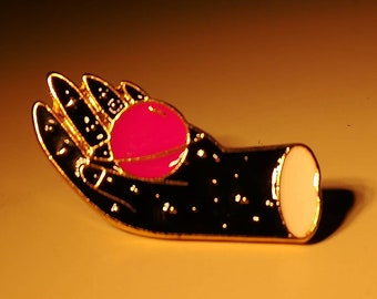 Cosmic Hand Planet Universe Pin