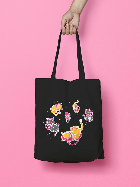 cute black tote bags