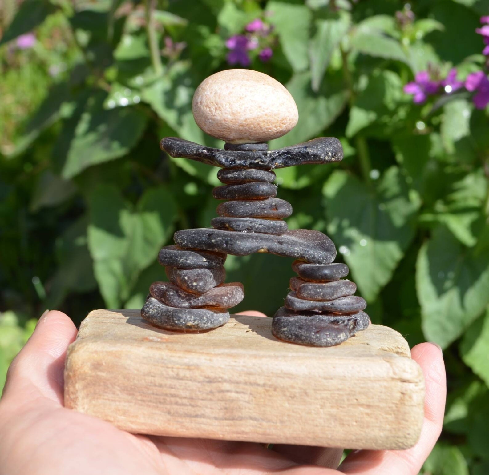 Inukshuk beachglass statue inukshuk statue inukshuk art Etsy