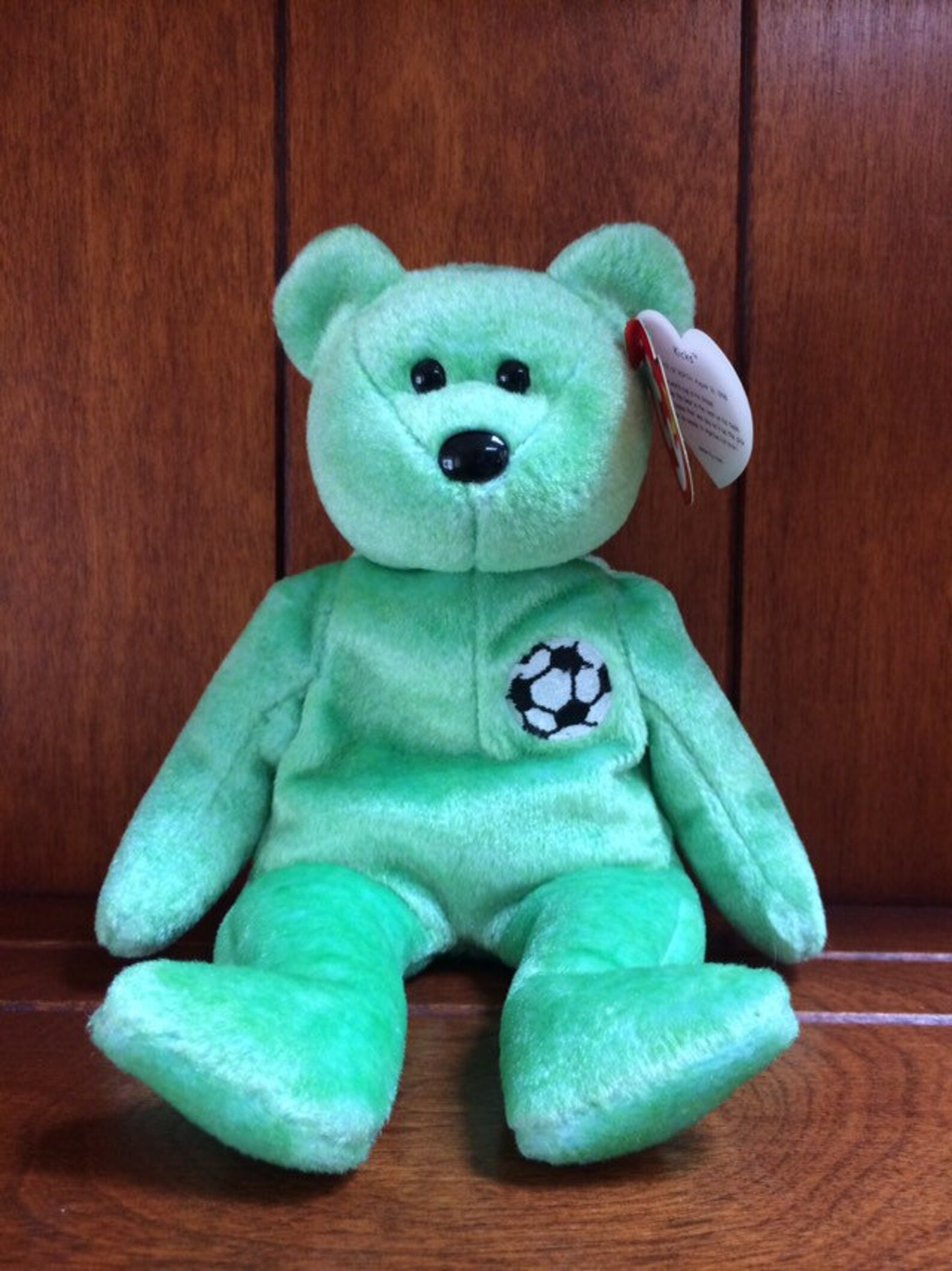 KICKS Beanie Babies Collection Soccer Bear Etsy