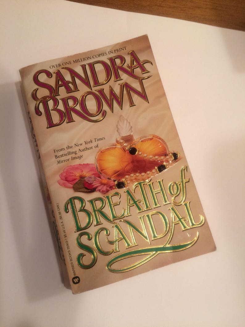 Sandra Brown the Breath of Scandal Mystery Romance Paperback Novel