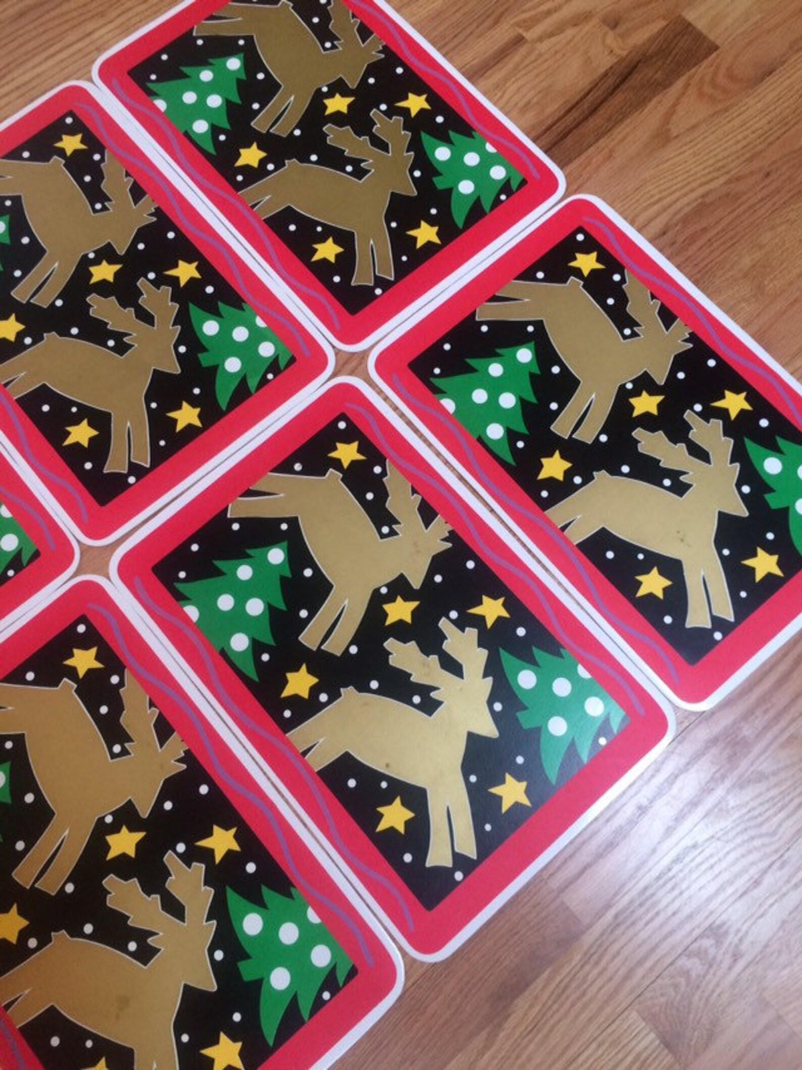 Christmas Vinyl Placemats Set of 8 Etsy