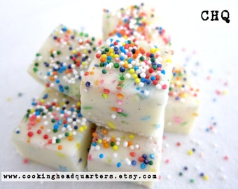 Birthday Cake Fudge Recipe Handmade Gifts Cookbook Recipes Baking Dessert Sweet Treats Party Desserts