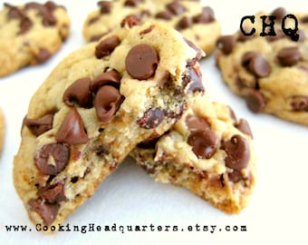 Ultimate Chewy Chocolate Chip Cookies Recipe Homemade Cookie Recipes Handmade Gifts Holiday Baking Cookbook Desserts Bakery