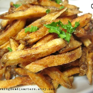 French Fries Recipe, Best Restaurant Quality Fries at Home, Instant Download Easy Family Style Recipes