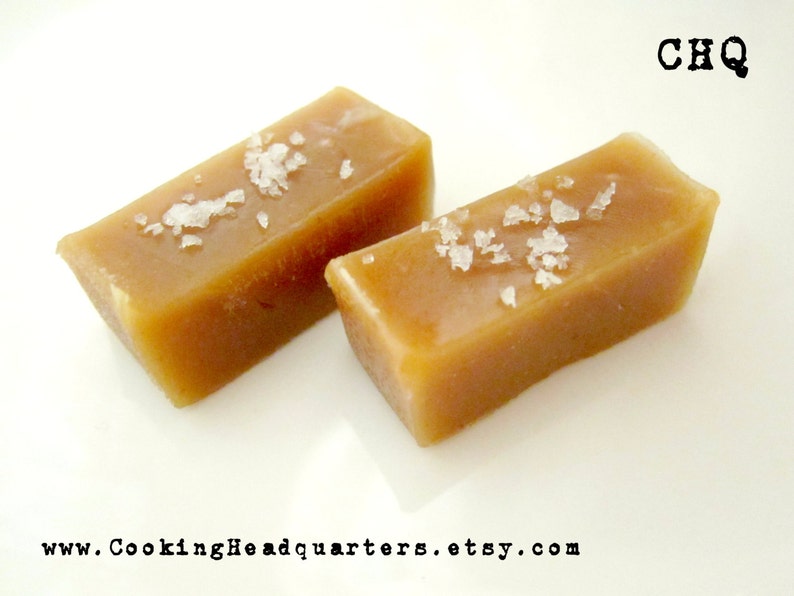 Soft Salted Caramel Chews Recipe Homemade Caramels Chewy Etsy Canada