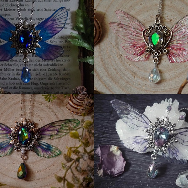 Fairy Winged necklaces, handmade - gift coupon