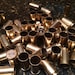 Polished .40 caliber used brass casings