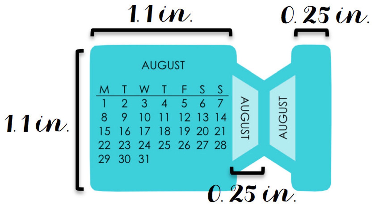 Calendar Month Tabs MONDAY START Hobonichi Erin Condren Etsy