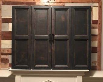 Tv Wall Cabinet Etsy