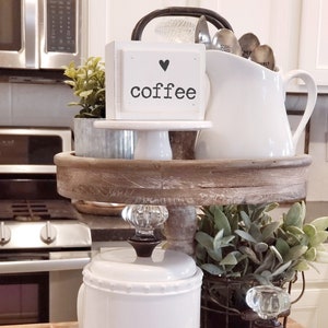Coffee Wood Block | Tiered Tray Sign| Tiered Tray Decor | Everyday Home Decor | Coffee Bar Decor | Coffee Decor