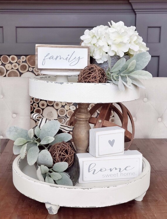 Stacked Block Set Block Sign Shelf Sitter Sign Tiered | Etsy