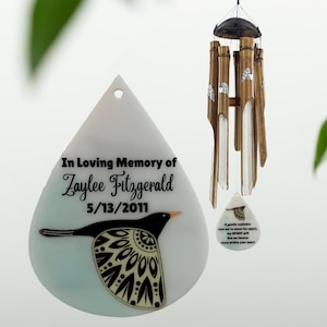 Sympathy Gifts After the Death of Loved One Memorial Outdoor Garden Gifts with Bird Personalized Garden Decor in Memory Gift Wrapped