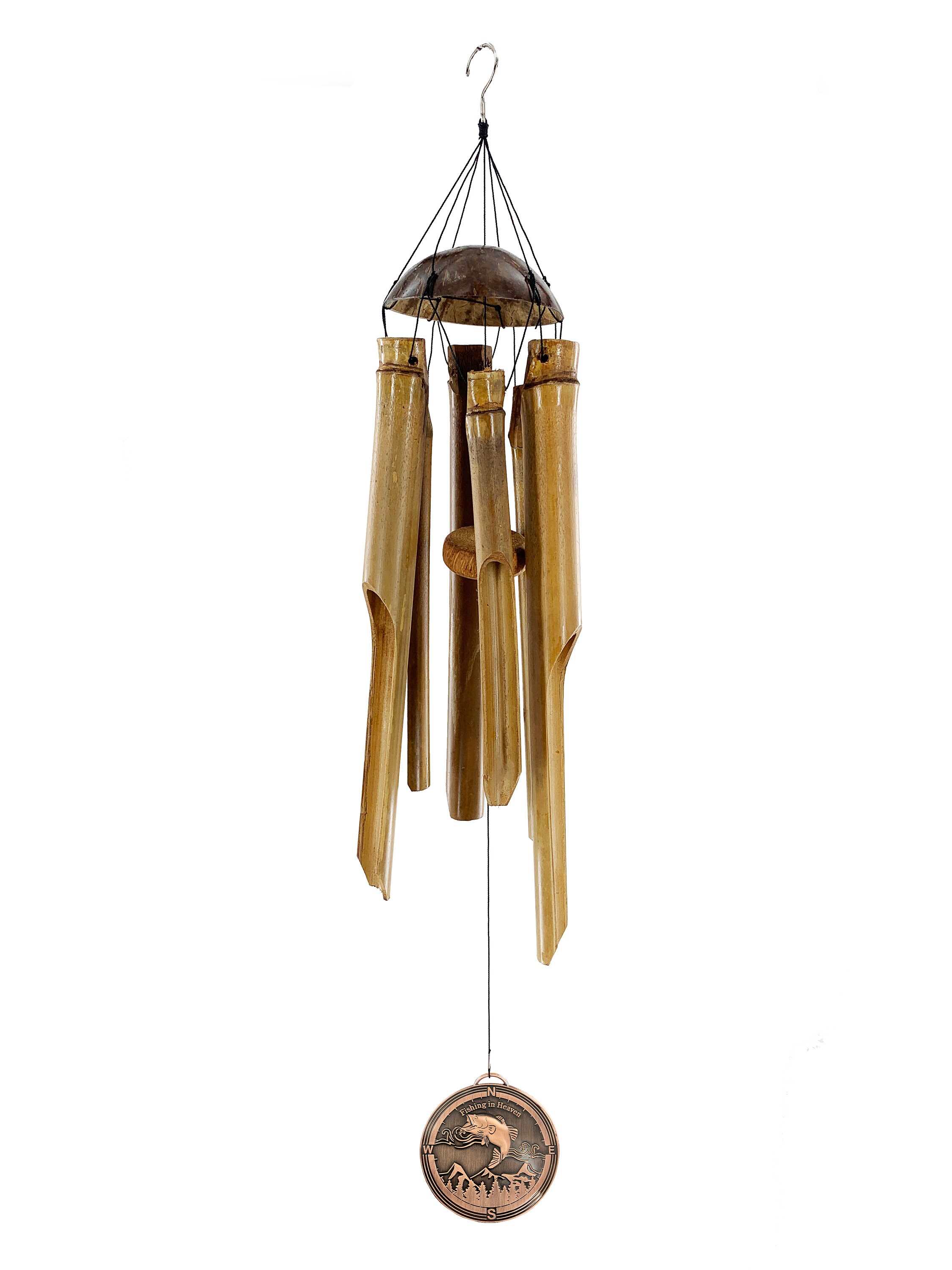 Fishing in Heaven Memorial Gift in Sympathy Personalized Gifts Fir the  Death of a Fisherman Bamboo Wind Chime Gifts by Weathered Raindrop 
