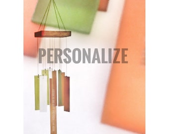 Memorial Wind Chime Sun Catcher Sympathy Gift After Loss Memorial Garden Custom Outdoor Gifts in Memory
