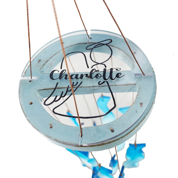 Wind Chime Memorial in Spanish Etsy