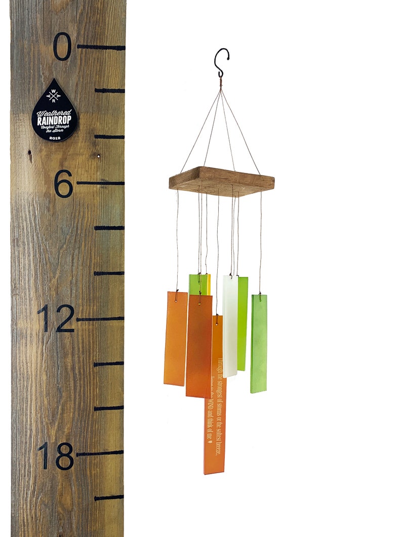 Memorial Wind Chime Sun Catcher Sympathy Gift After Loss Memorial Garden Custom Outdoor Gifts in Memory image 3