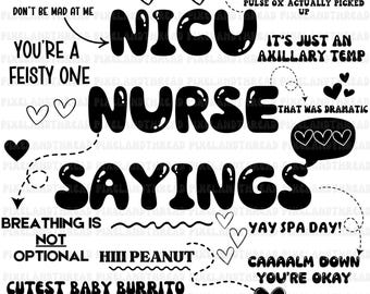 NICU Nurse Sayings, Labor And Delivery, Mother Baby Nurse, NICU Nurse Png for shirts