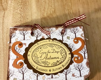Homemade mini scrapbook album
