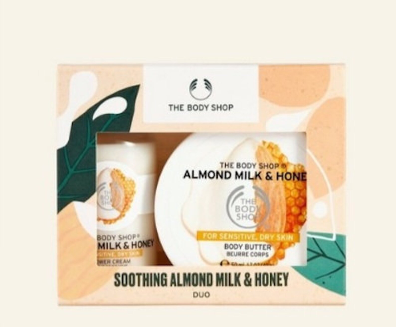 The Body Shop Soothing Almond Milk & Honey Duo Small Gift Box Etsy