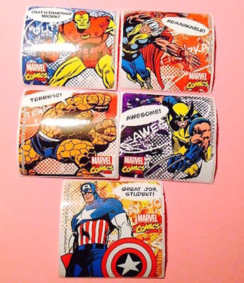 Marvel Avengers Stickers School Teacher Student Reward Supply Etsy