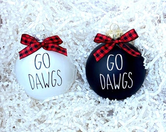 UGA ornament / Go Dawgs ornament /  Christmas gift / Christmas ornaments
