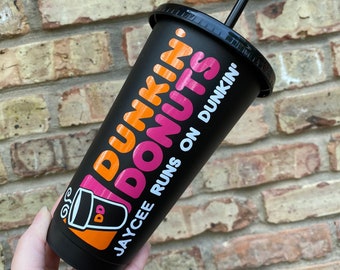Personalized Dunkin Donuts Cup, Dunkin Donuts Tumbler, Dunkin Donuts, Personalized Coffee Tumbler
