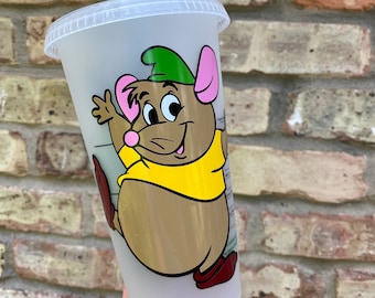 Gus Starbucks Cup, Gus,   Starbucks Cold Cup, Gus  , Starbucks Cold Cup, Starbucks Personalized Cups, Cinderella and Gus