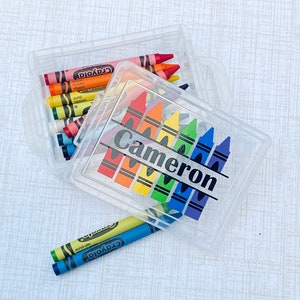 Personalized Crayon Box / Personalized School Supplies / Back to School / Crayon Box