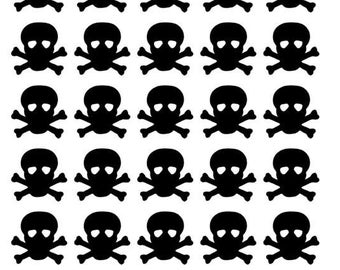 Skull and crossbones Tanning Decals / Tanning Stickers / Tanning Bed Stickers / Tanning Bed Decals / Tan Line Decals / Tanning Bed