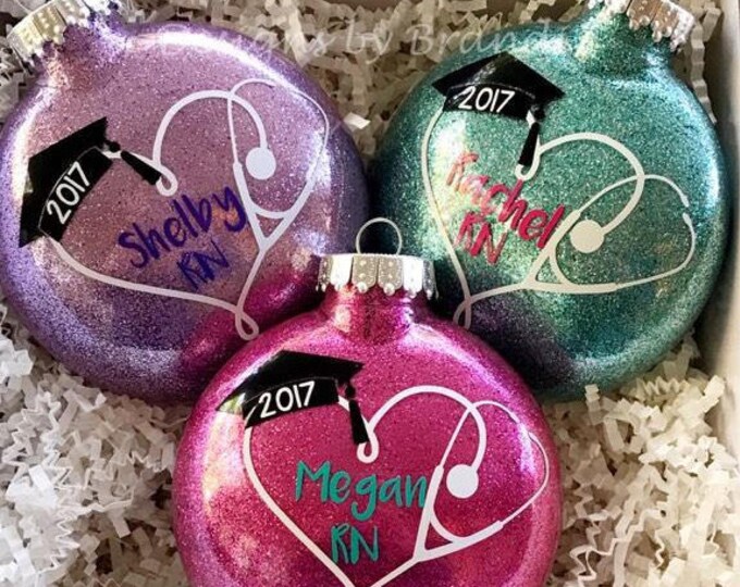 Personalized Nurse RN Ornaments / Nurse Ornament / RN Ornament Etsy