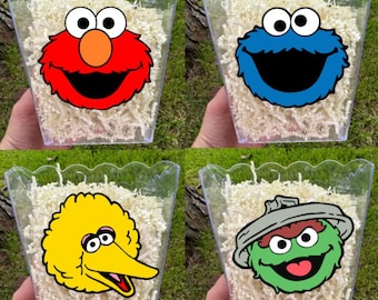 Sesame Street Gift Basket / Sesame Street Birthday Party / Elmo Party / Abby Cadabby / Party Favors /
