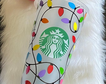Vaso frío Starbucks, vaso Starbucks, vaso navideño Starbucks, vaso reutilizable Venti