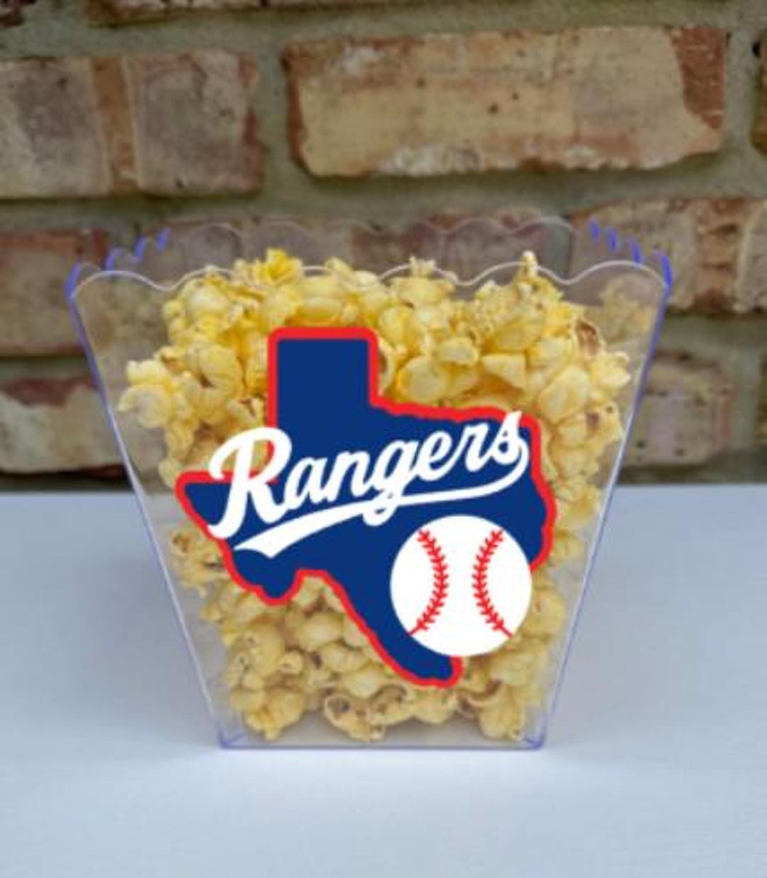 Texas Rangers Personalized Gift Basket / Baseball Popcorn Bucket ...