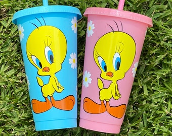Tweety Bird Personalized Cup, Tweety Bird, Tweety Bird Cup, Tweety Bird Tumbler