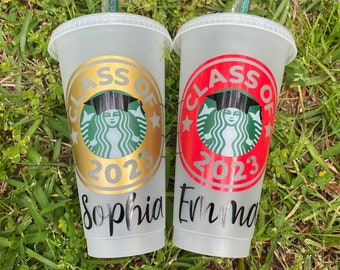 Starbucks Graduation Cup,  Graduation Gift, Class of 2024, Personalized Graduation Gift, Starbucks Cold Cup, Personalized Starbucks Cold Cup