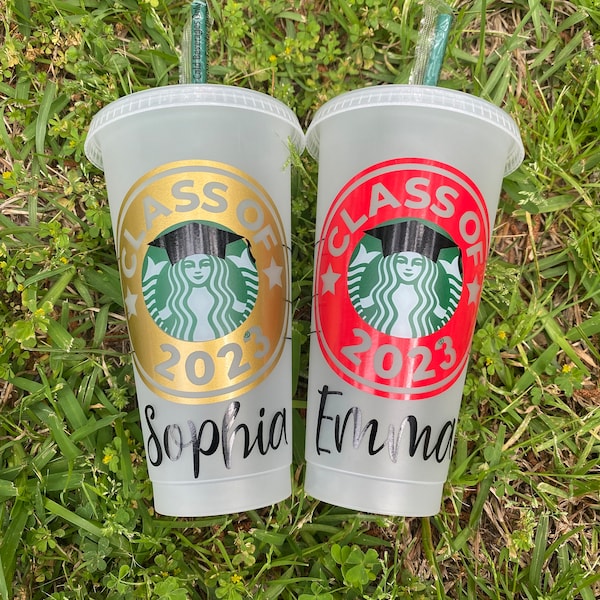 Starbucks Graduation Cup,  Graduation Gift, Class of 2026, Personalized Graduation Gift, Starbucks Cold Cup, Personalized Starbucks Cold Cup