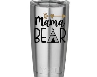 Mama Bear Decal / Mama Bear Yeti Decal / Car decal / Mama Bear / Lap top decal / Mama Bear gifts / Mama Bear sticker