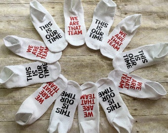 Cheerleading socks // Good Luck socks // dance socks // Cheer socks // cheer gifts // Team gifts // Cheer Summit gifts